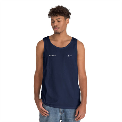 MAJBWR - Unisex Heavy Cotton Tank Top Left Right