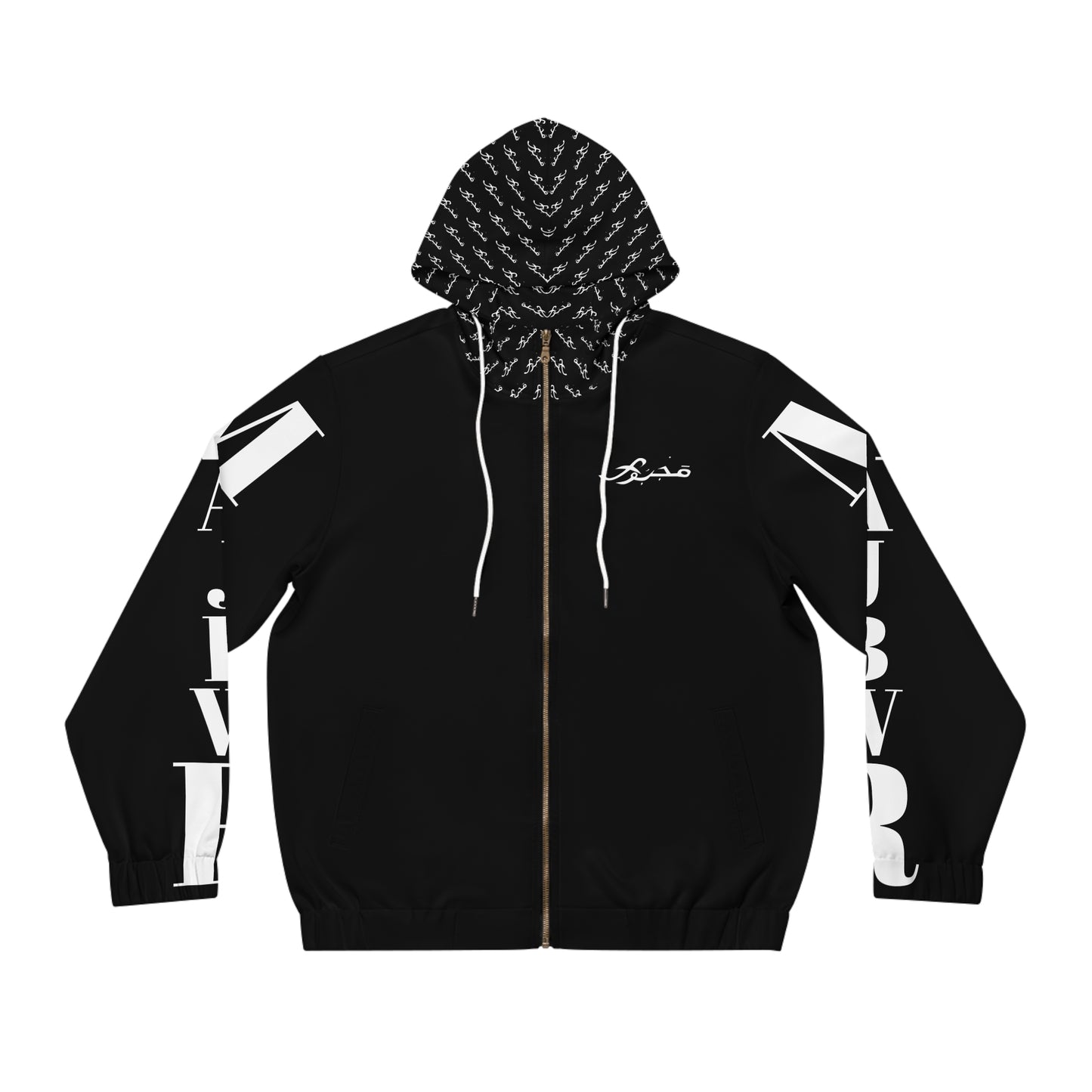 MAJBWR - Men’s Black Full-Zip Hoodie