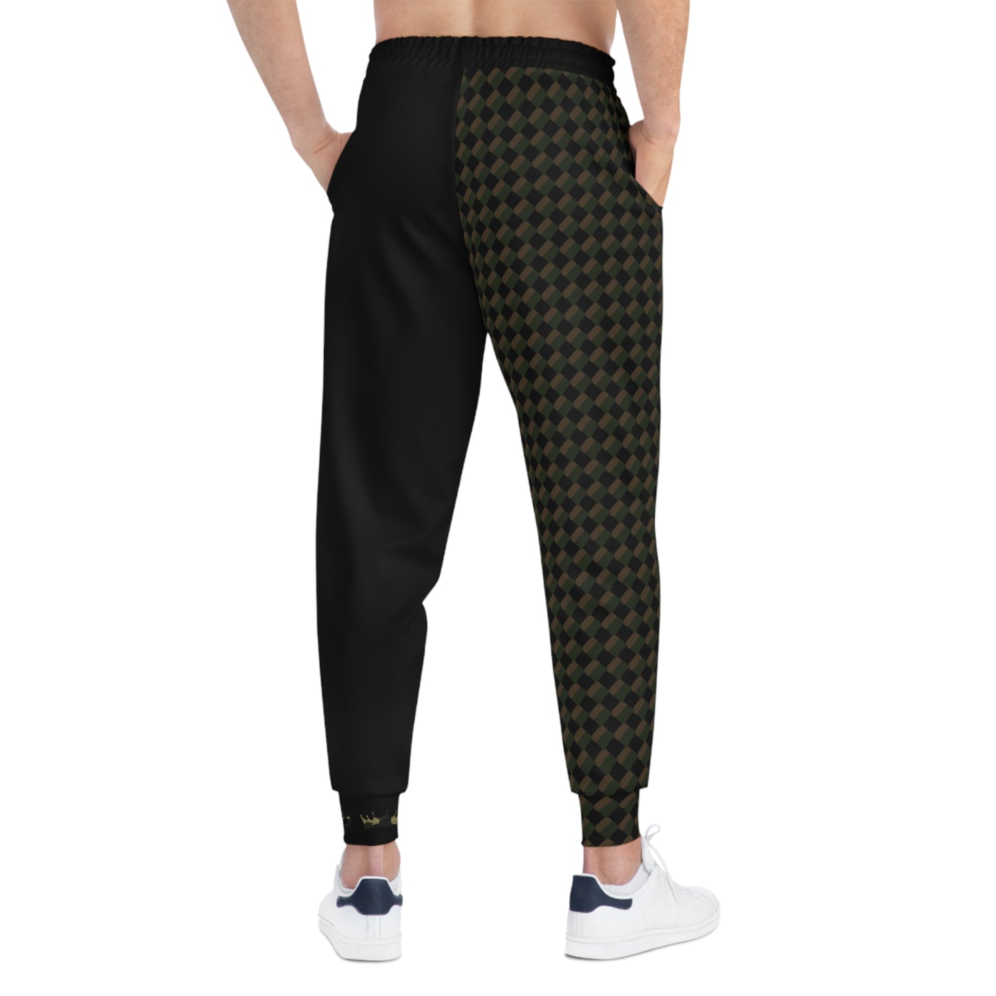 MAJBWR - Commander Crown Camo Joggers — Black Camo Athletic Joggers