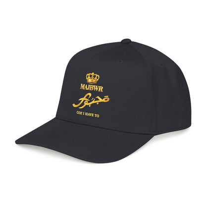 MAJBWR - Gold King Crown Mid Profile Baseball Cap — Embroidered Hat