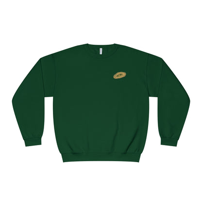 MAJBWR - Gold Crown Crewneck Sweatshirt — Arabic Script Graphic