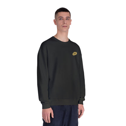 MAJBWR - Gold Crown Crewneck Sweatshirt — Arabic Script Graphic