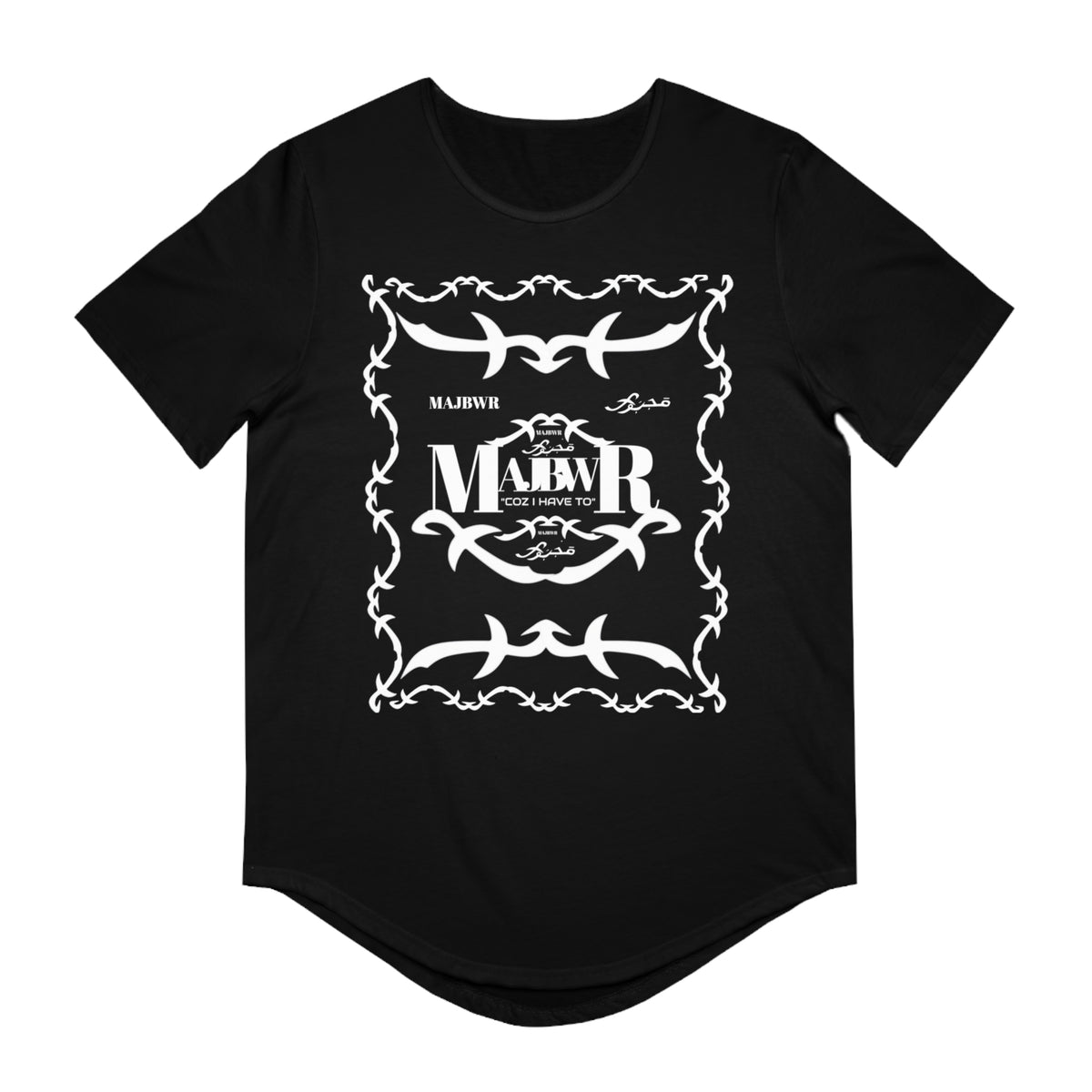 MAJBWR - Since 1987 Men's Curved Hem Tee - 'Major Since 1987' Graphic T-Shirt