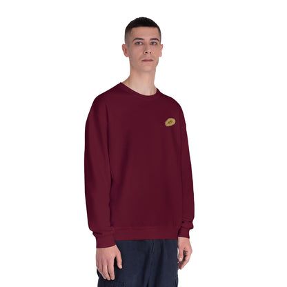 MAJBWR - Gold Crown Crewneck Sweatshirt — Arabic Script Graphic