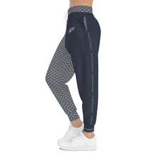 MAJBWR- Blue\/Grey Athletic Joggers —  Ghost White Crown 2 Face Lmtd Edtn.