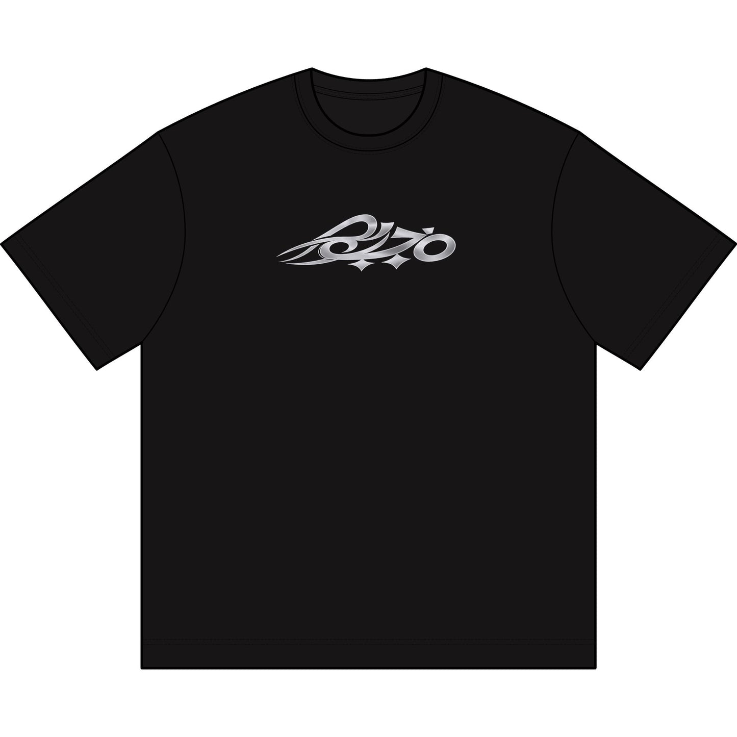 MAJBWR  - Oversized Black & Ghost White Box Tee
