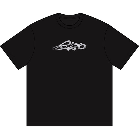MAJBWR  - Oversized Black & Ghost White Box Tee