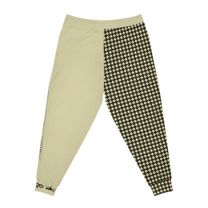 MAJBWR - Commander Crown Camo Joggers — MAJBWR Pale Beige Athletic Joggers