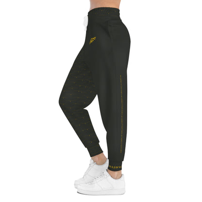 MAJBWR - Olive Athletic Joggers — Diamond Edition with Gold Crown Logo