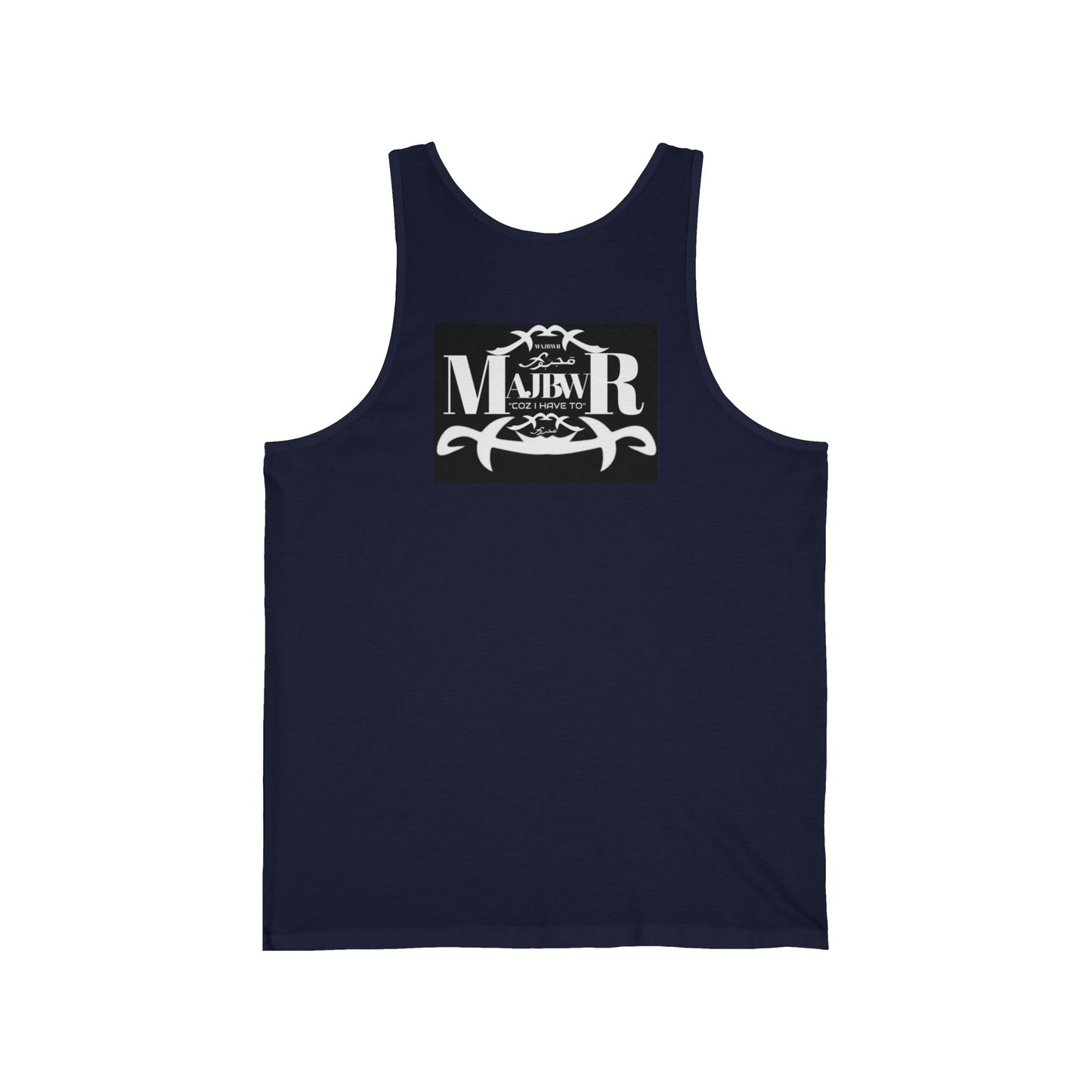 MAJBWR - Vintage Logo Tank Top — Graphic White Jersey Tank