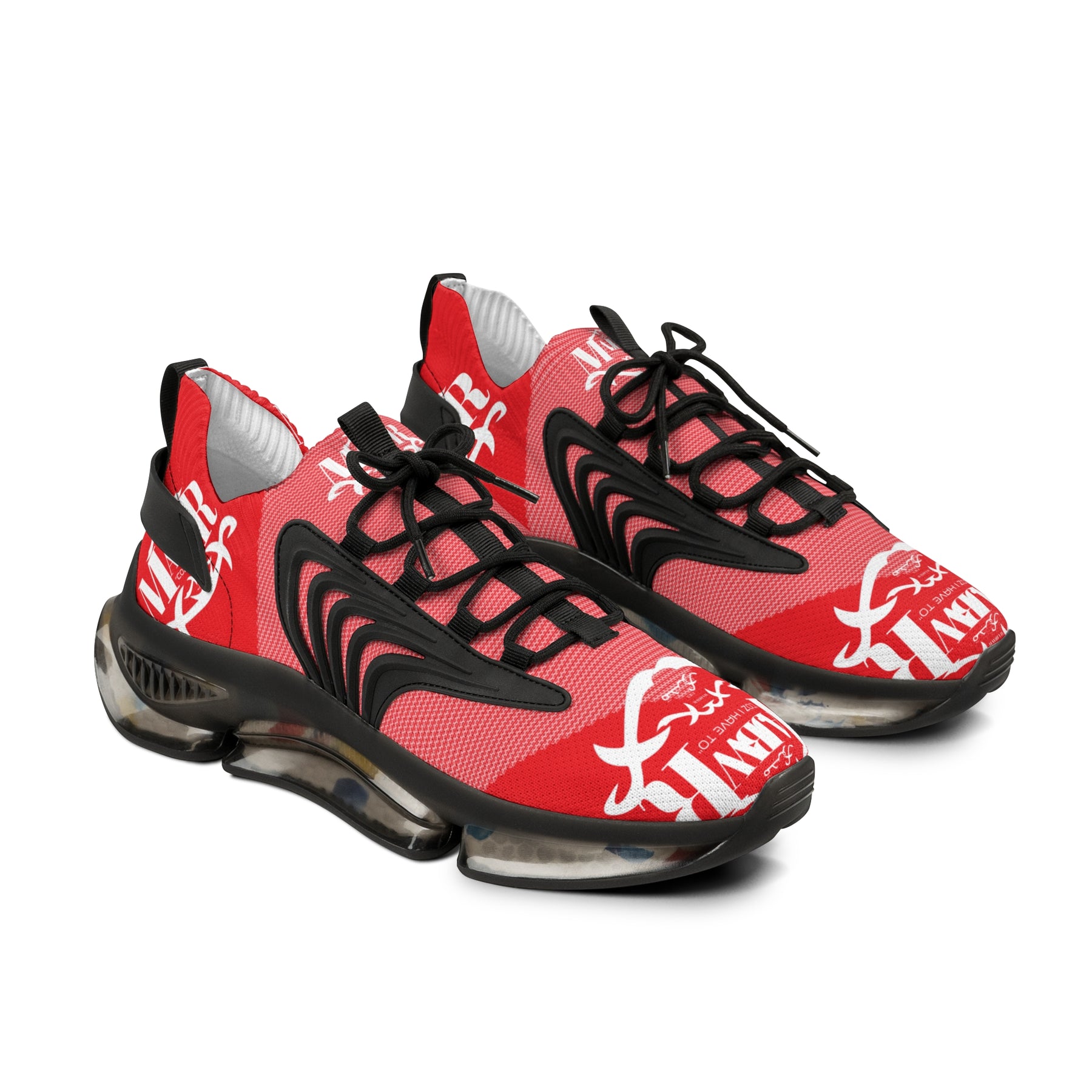 MAJBWR -  Men's Mesh Snake Sneakers Red X