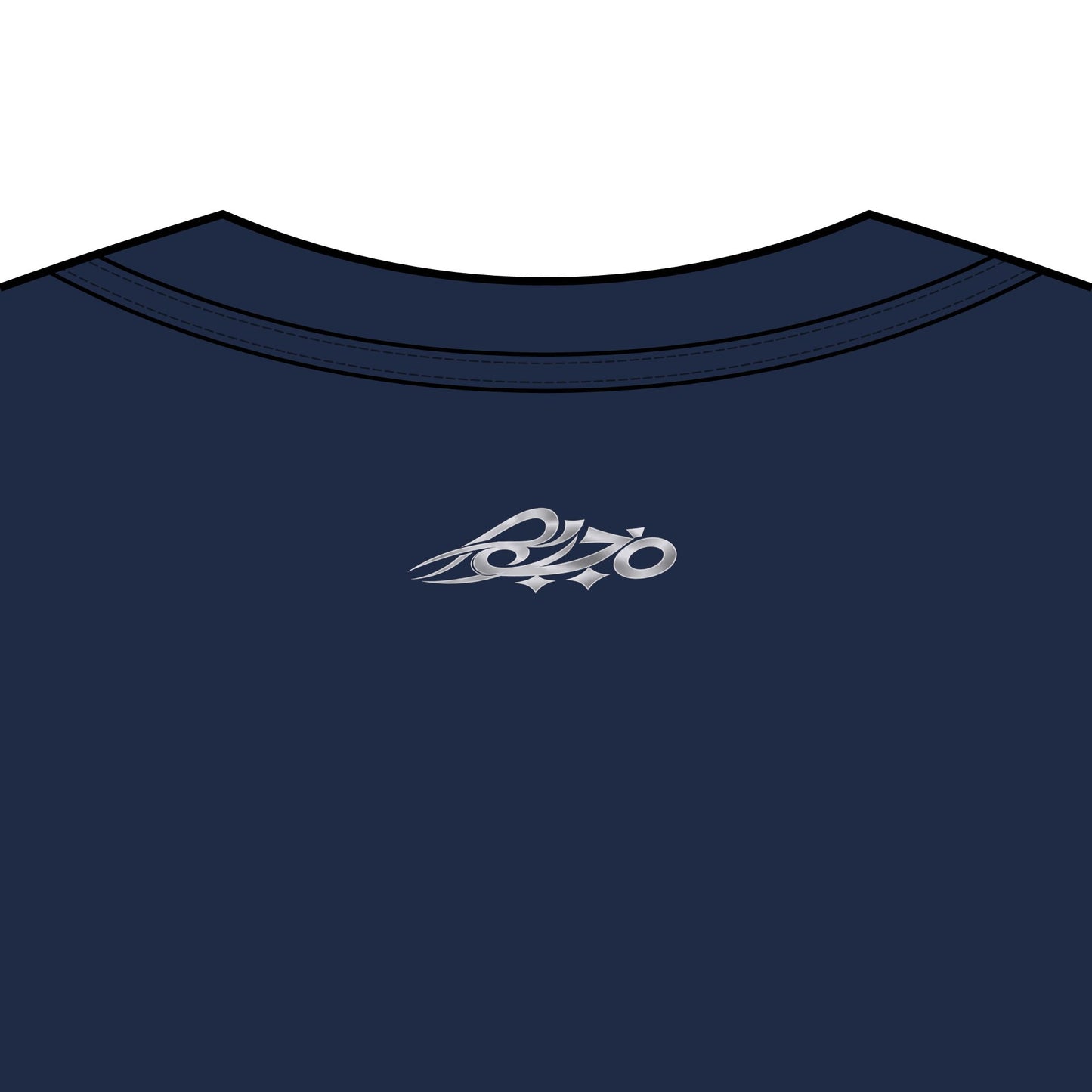 MAJBWR - Oversized Blazer Navy & Ghost White Box Tee — Men's Box Tee