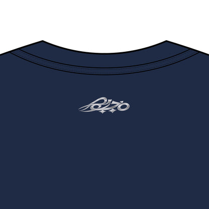 MAJBWR - Oversized Blazer Navy & Ghost White Box Tee — Men's Box Tee