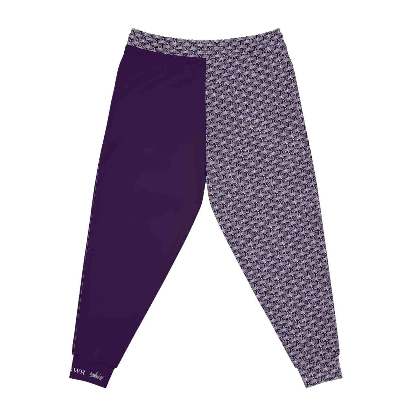 Purple Athletic Joggers — Ghost White Crown 2 Face