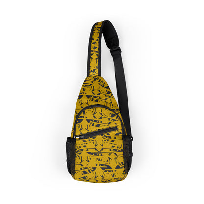 MAJBWR - Gold Crown Sling Chest Bag — All Eyes On Me