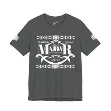 MAJBWR - Arabic Script Barbed Wire Tee — 'مجبور' Graphic T‑Shirt
