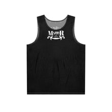 MAJBWR - Stylish Men's Tank Top Black Front On Back AOP Back