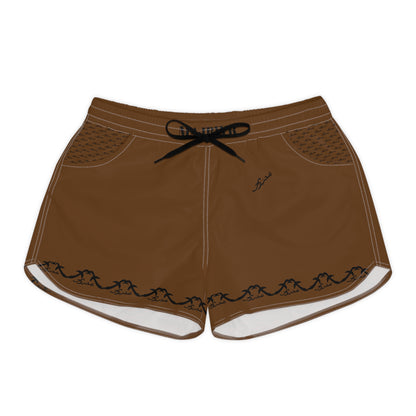 MAJBWR - Dark Brown Women's Casual Shorts