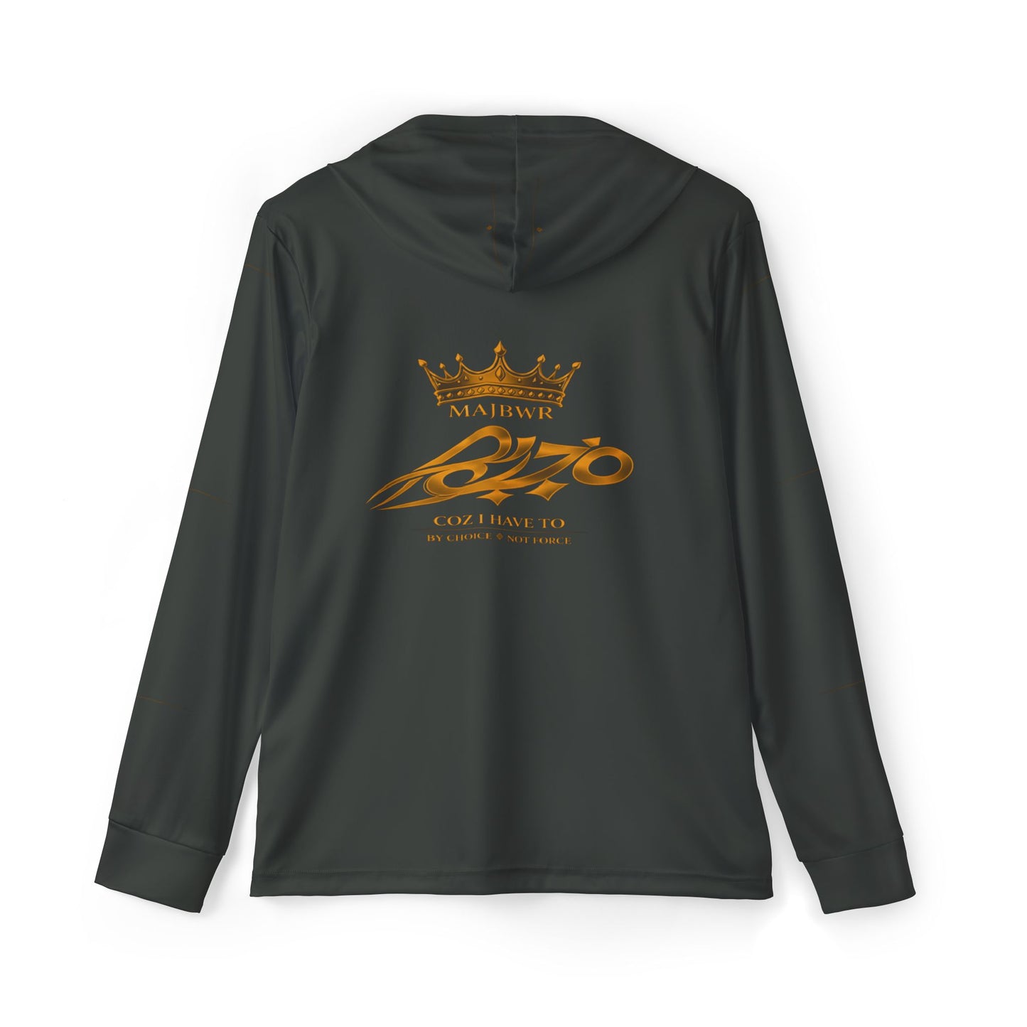 MAJBWR - Men's Olive & Gold Sports Warmup  Athletic  Hoodie AOP