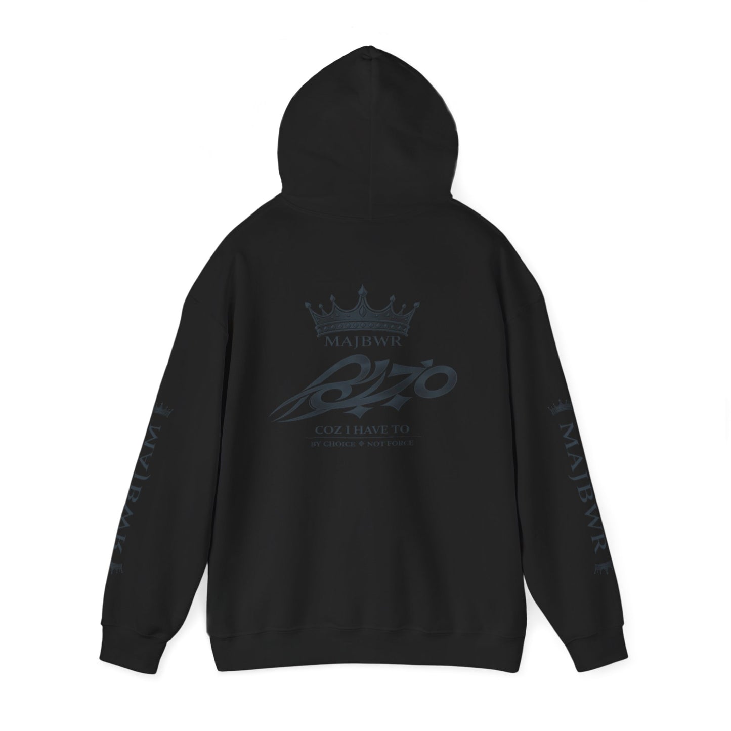 MAJBWR - Premium Crown Hoodie — Stealth Edition