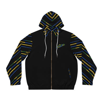 MAJBWR  - Black Camo Crown Men's Full-Zip Hoodie Limited Edition