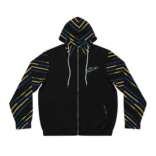 MAJBWR  - Black Camo Crown Men's Full-Zip Hoodie Limited Edition