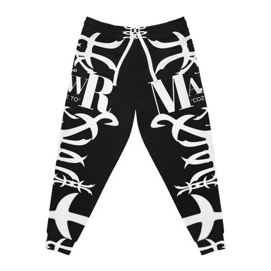 MAJBWR - Tribal Logo Athletic Joggers — Black Graphic Streetwear Sweatpants