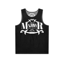 MAJBWR - Stylish Men's Tank Top Black Front On Back AOP Offset