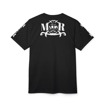 MAJBWR - Black Athletic Motion Unisex Tee AOP  *
