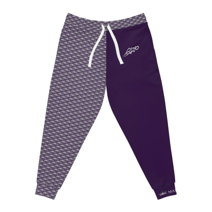 Purple Athletic Joggers — Ghost White Crown 2 Face