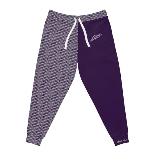 Purple Athletic Joggers — Ghost White Crown 2 Face