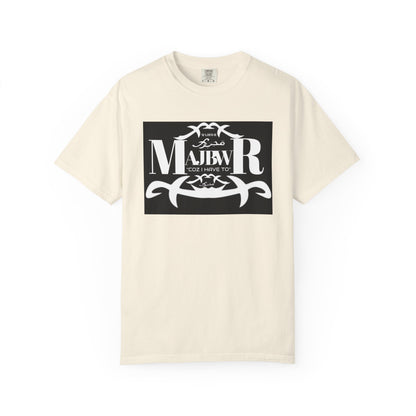 MAJBWR - T-Shirt — Bold Black Graphic Tee