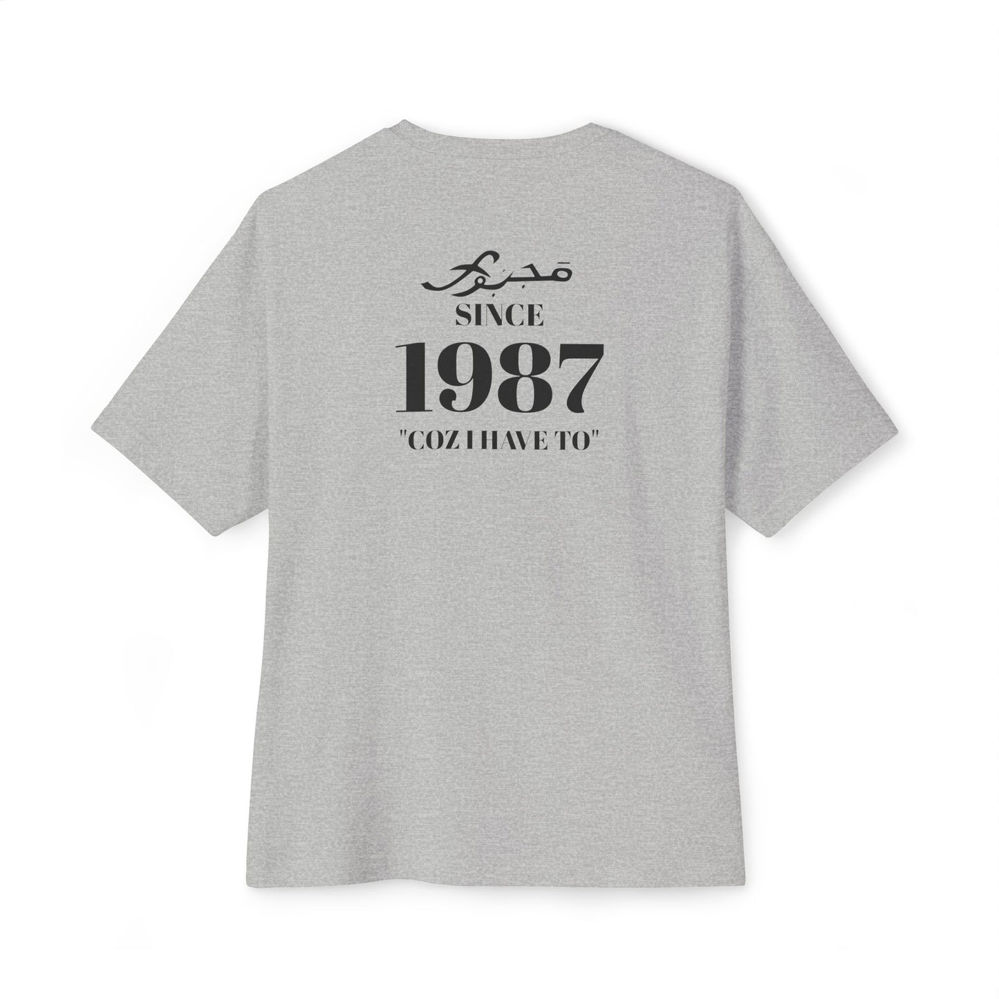 MAJBWR - Since 1987 Boxy Tee — Minimal Vintage Birth Year T-Shirt