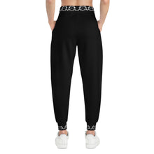 MAJBWR - Black & White Print Joggers Banded