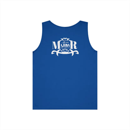 MAJBWR - Unisex Heavy Cotton Tank Top Left Right