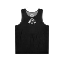 MAJBWR - Stylish Men's Tank Top Black Front On Back Small Print