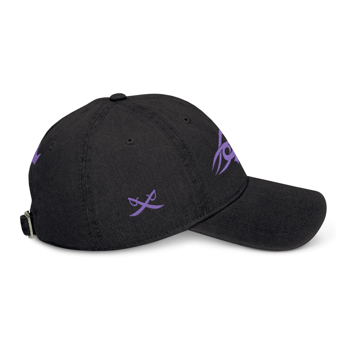 MAJBWR - Embroidered Crown & Sword Arabic Script Denim Hat — LTD