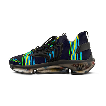 MAJBWR - Men's Mesh Sneakers — Camo Deep Dark Blue