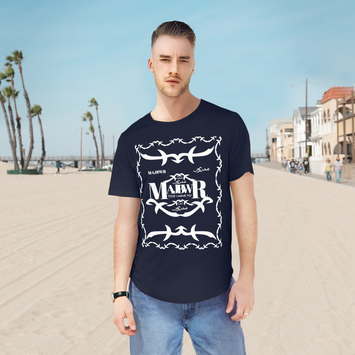 MAJBWR - Since 1987 Men's Curved Hem Tee - 'Major Since 1987' Graphic T-Shirt