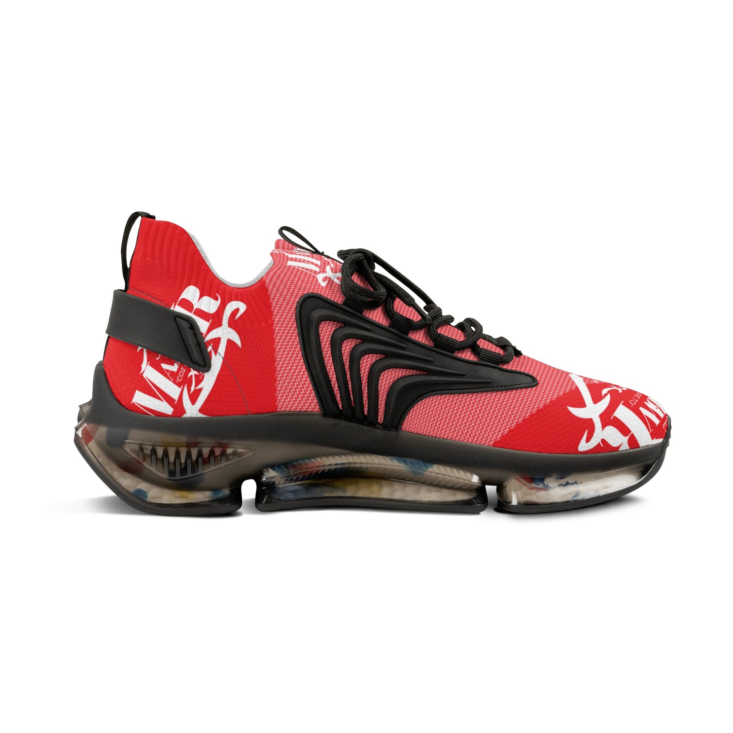 MAJBWR -  Men's Mesh Snake Sneakers Red X