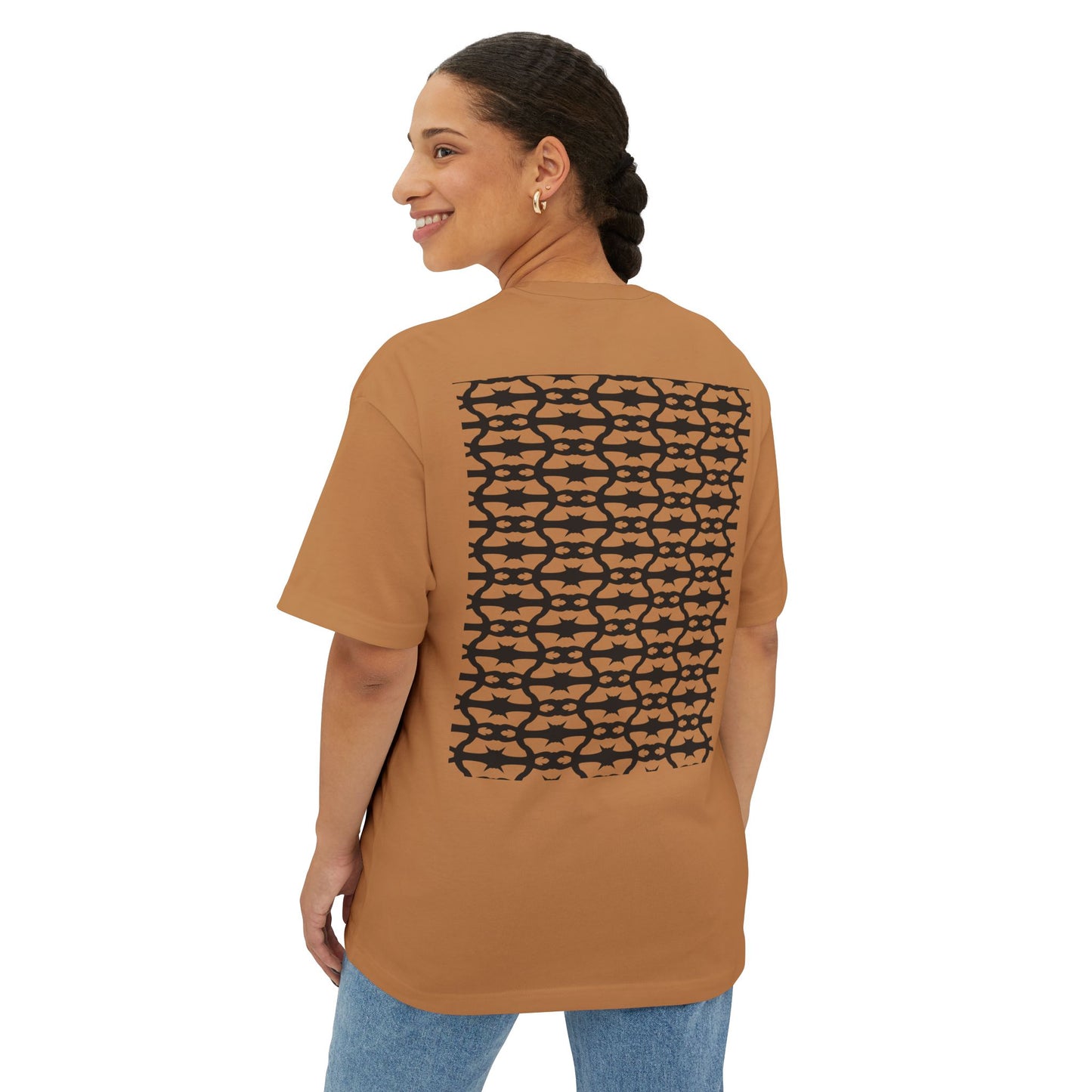 MAJBWR - Arabic Calligraphy Boxy Tee — "Sabr" Graphic Oversized T-Shirt