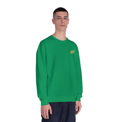 MAJBWR - Gold Crown Crewneck Sweatshirt — Arabic Script Graphic