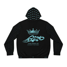 MAJBWR - Powder Blue Diamond Crown Full Zip Hoodie
