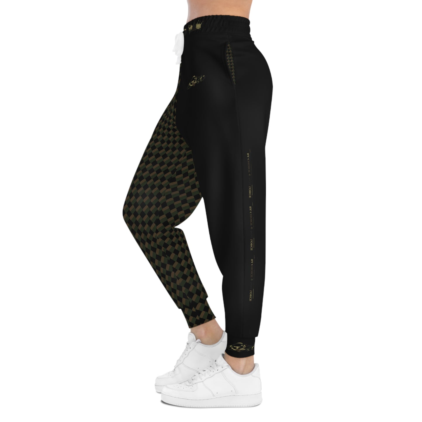 MAJBWR - Commander Crown Camo Joggers — Black Camo Athletic Joggers