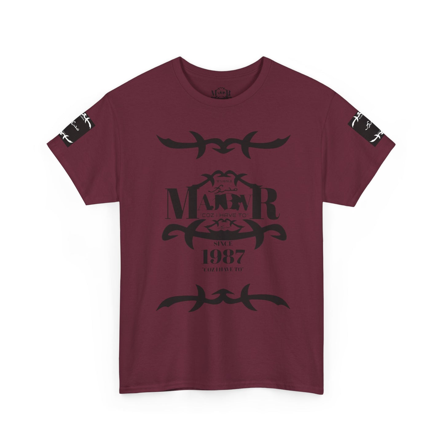 MAJBWR - Since 1987 Graphic Tee — Vintage Monogram Father Dad Gift