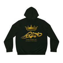 MAJBWR - Crown Diamond Zip-Up Hoodie — Deep Dark Green & Gold