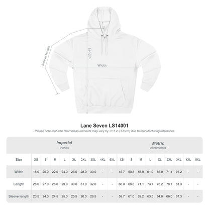 MAJBWR - Minimal Script Embroidered Fleece Hoodie — Black/Navy Pullover