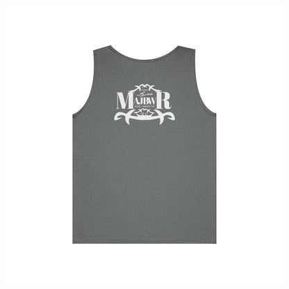 MAJBWR - Unisex Heavy Cotton Tank Top Left Right