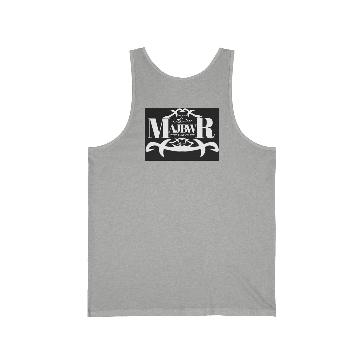 MAJBWR - Vintage Logo Tank Top — Graphic White Jersey Tank