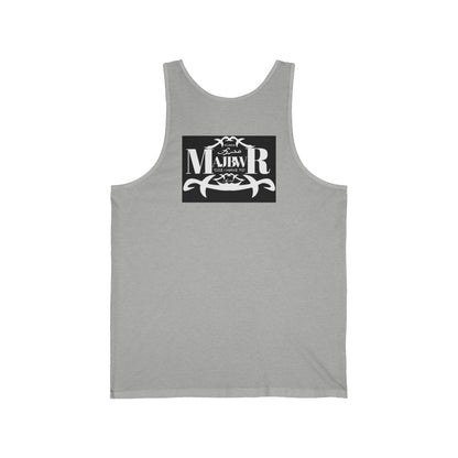 MAJBWR - Vintage Logo Tank Top — Graphic White Jersey Tank